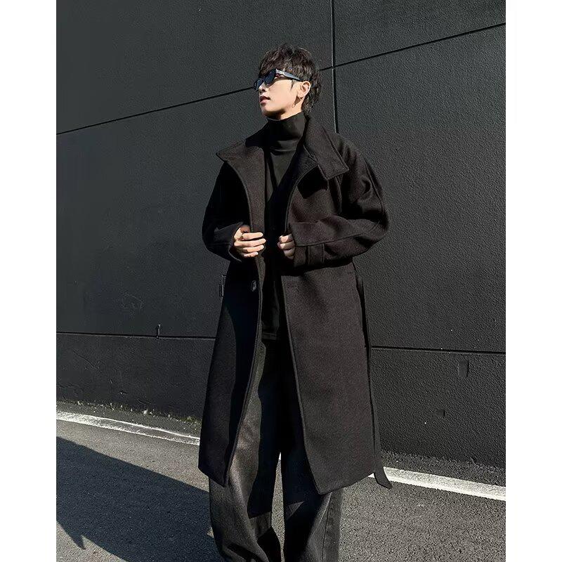 High Street Style Woolen Coat for Men and Women - Loose Mid-Length Korean Over-the-Knee Trench for Autumn/Winter Medium чорний
High Street Style Woolen Coat for Men and Women - Loose Mid-Length Korean Over-the-Knee Trench for Autumn/Winter Medium чорний