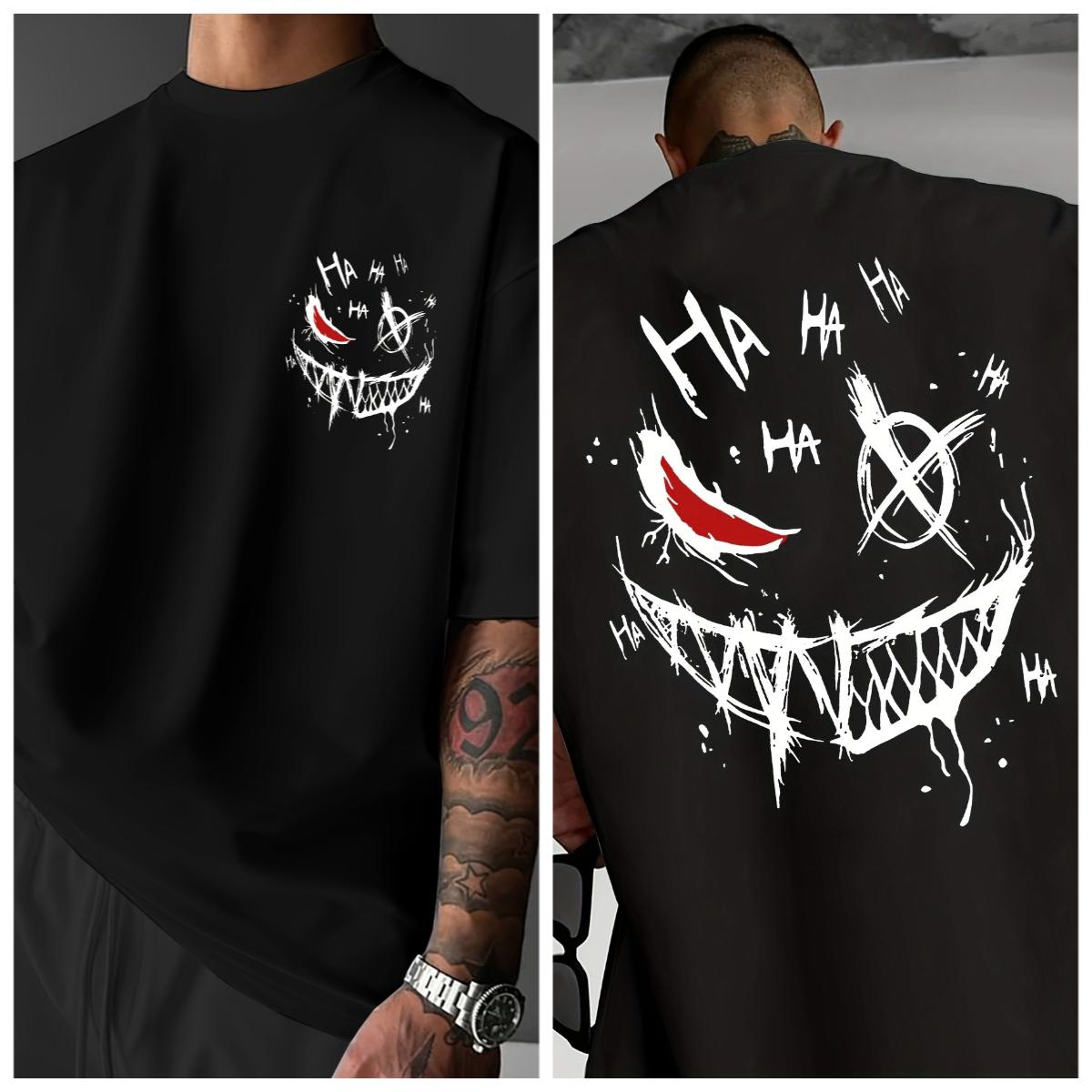 2026 New Year Hot Sale Y2K Style Round Neck Tshirt Evil Smile Printed Tshirt Loose Mens Round Neck Short Sleeve Tshirt S
2026 New Year Hot Sale Y2K Style Round Neck Tshirt Evil Smile Printed Tshirt Loose Mens Round Neck Short Sleeve Tshirt S