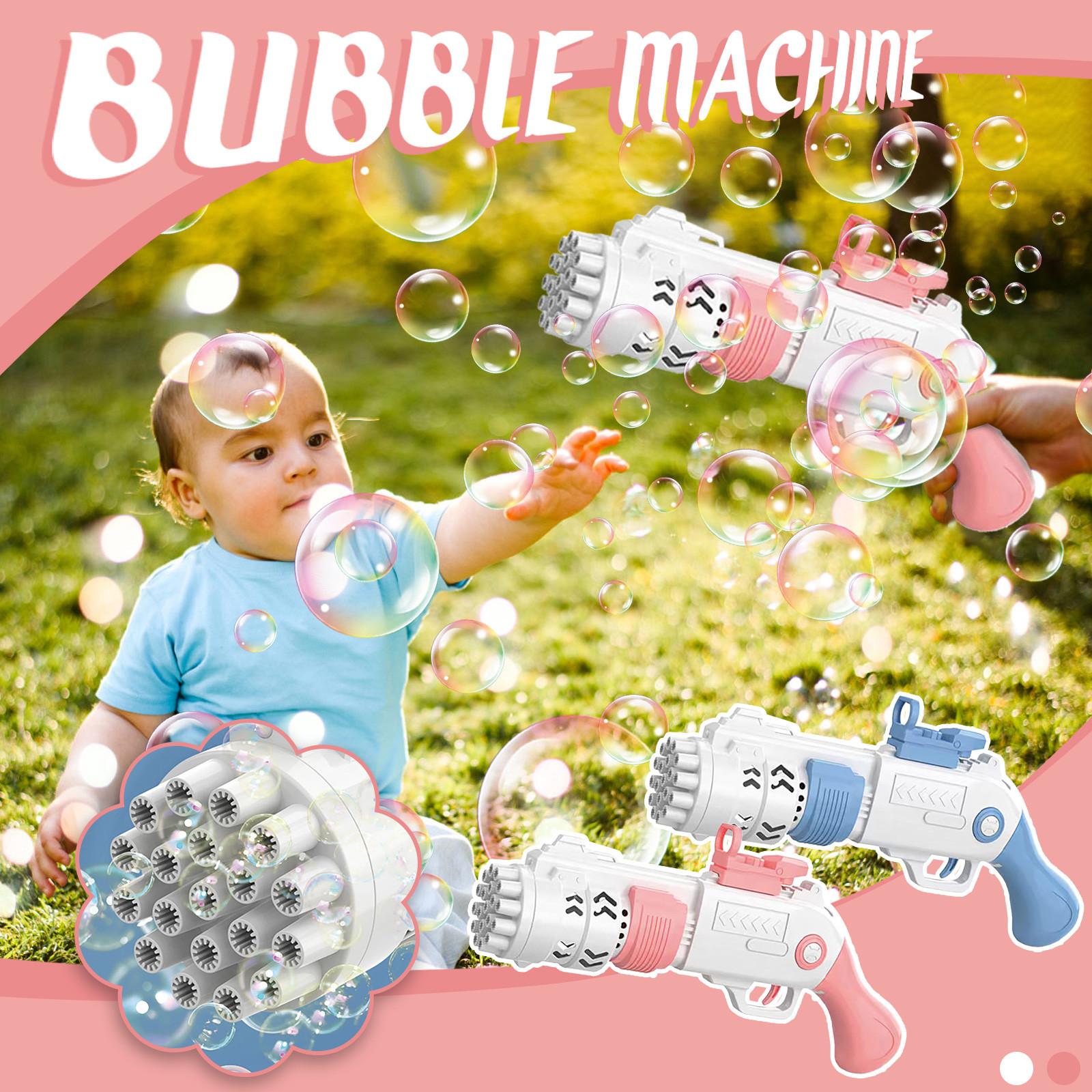 Детская электрическая игрушка Sagit Bubble Machine с 19 отверстиями для мальчиков и девочек, милая уличная игрушка