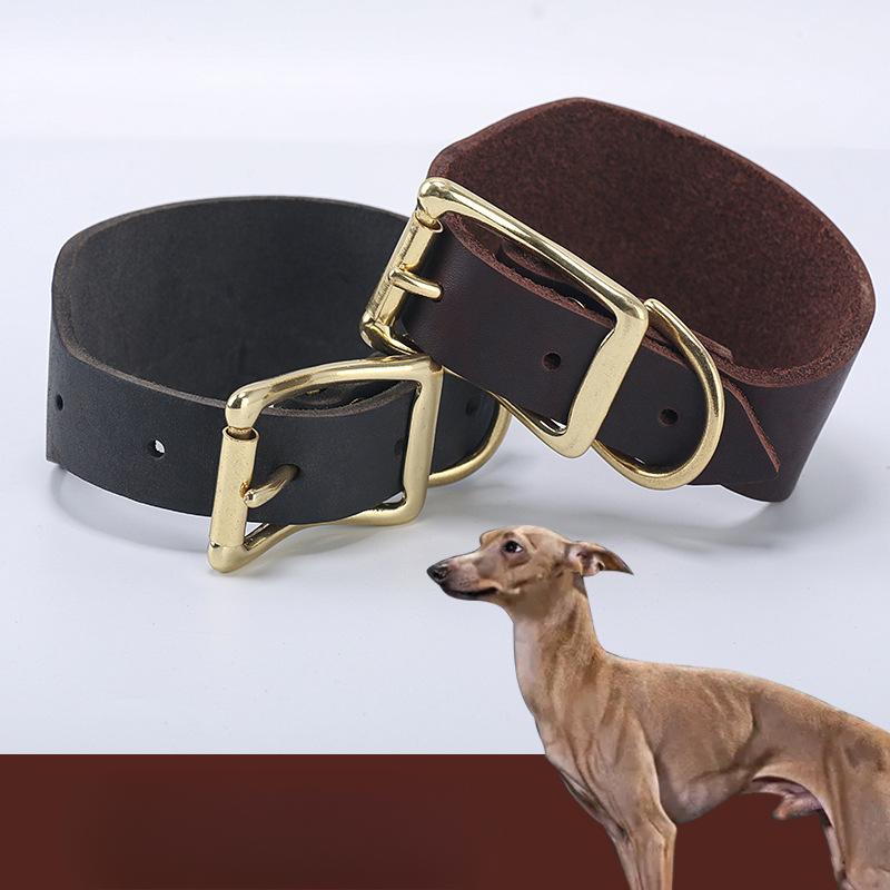 Cowhide Puppy Collar Dog Neck Cover Gree Greyhound Whippet Collar Harrier Leather Dog Collar (about 25-40CM)
Cowhide Puppy Collar Dog Neck Cover Gree Greyhound Whippet Collar Harrier Leather Dog Collar (about 25-40CM)
