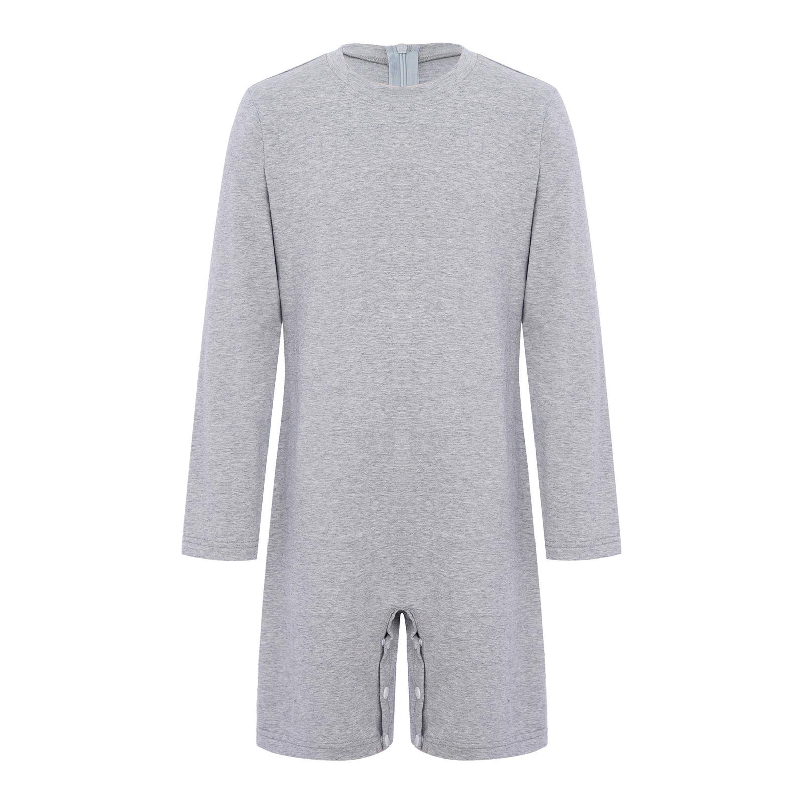 Unisex Kids Adaptive Clothing Bodysuit Round Neck Long Sleeve Press Buttons Crotch Solid Color Special Needs 11-12 Years сірий
Unisex Kids Adaptive Clothing Bodysuit Round Neck Long Sleeve Press Buttons Crotch Solid Color Special Needs 11-12 Years сірий