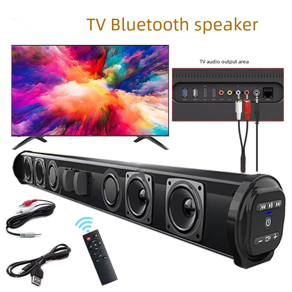 Wireless Bluetooth Soundbar: TV Echo Wall Speaker with Computer & Projector Connectivity, USB Flash Drive Compatible.
Wireless Bluetooth Soundbar: TV Echo Wall Speaker with Computer & Projector Connectivity, USB Flash Drive Compatible.