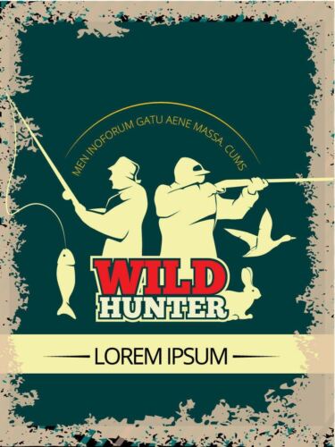 Metal plaque vintage retro style Wild Hunter Fisher Classic tin door signAluminum 20x30cm(7.8x11.8inch)
Metal plaque vintage retro style Wild Hunter Fisher Classic tin door signAluminum 20x30cm(7.8x11.8inch)