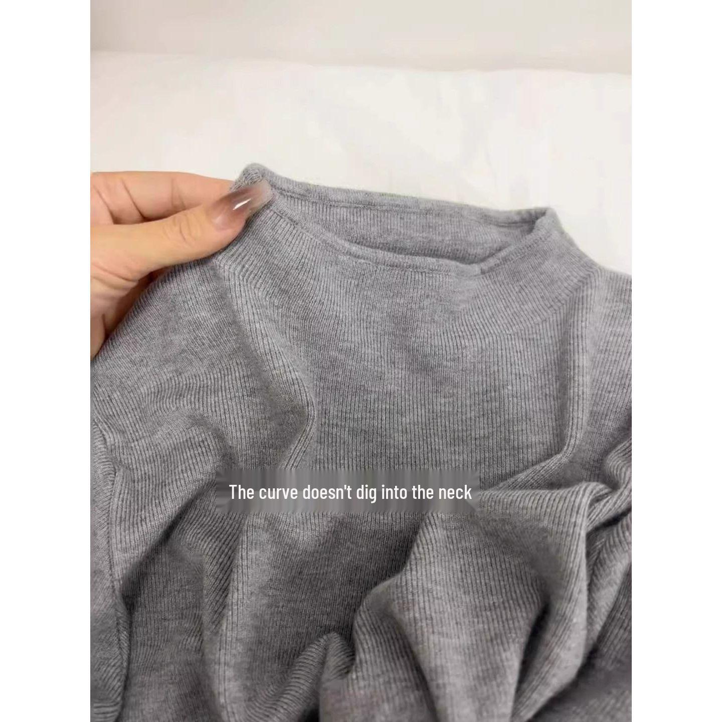 2024 Soft Semi-High Neck Women s Sweater - Simple Straight Shoulder Knitted Top One Size
2024 Soft Semi-High Neck Women s Sweater - Simple Straight Shoulder Knitted Top One Size