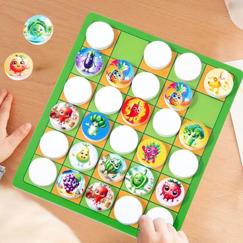 Tictactoe 2-in-1 XO Chess Animal Fruit Animal Matching Board Game Concentration Training Animal Style
Tictactoe 2-in-1 XO Chess Animal Fruit Animal Matching Board Game Concentration Training Animal Style