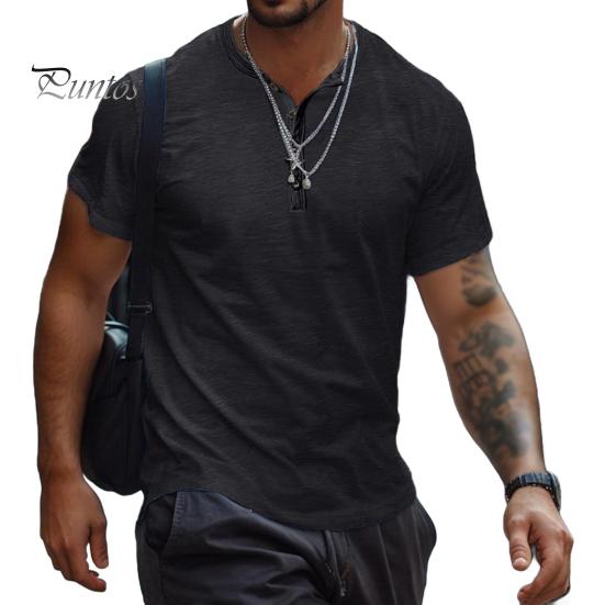 Мужская футболка с воротником Генри, короткими рукавами и пуговицами, однотонная повседневная летняя футболка для дома, спортзала, улицы, отдыха M чёрный
Мужская футболка с воротником Генри, короткими рукавами и пуговицами, однотонная повседневная летняя футболка для дома, спортзала, улицы, отдыха M чёрный