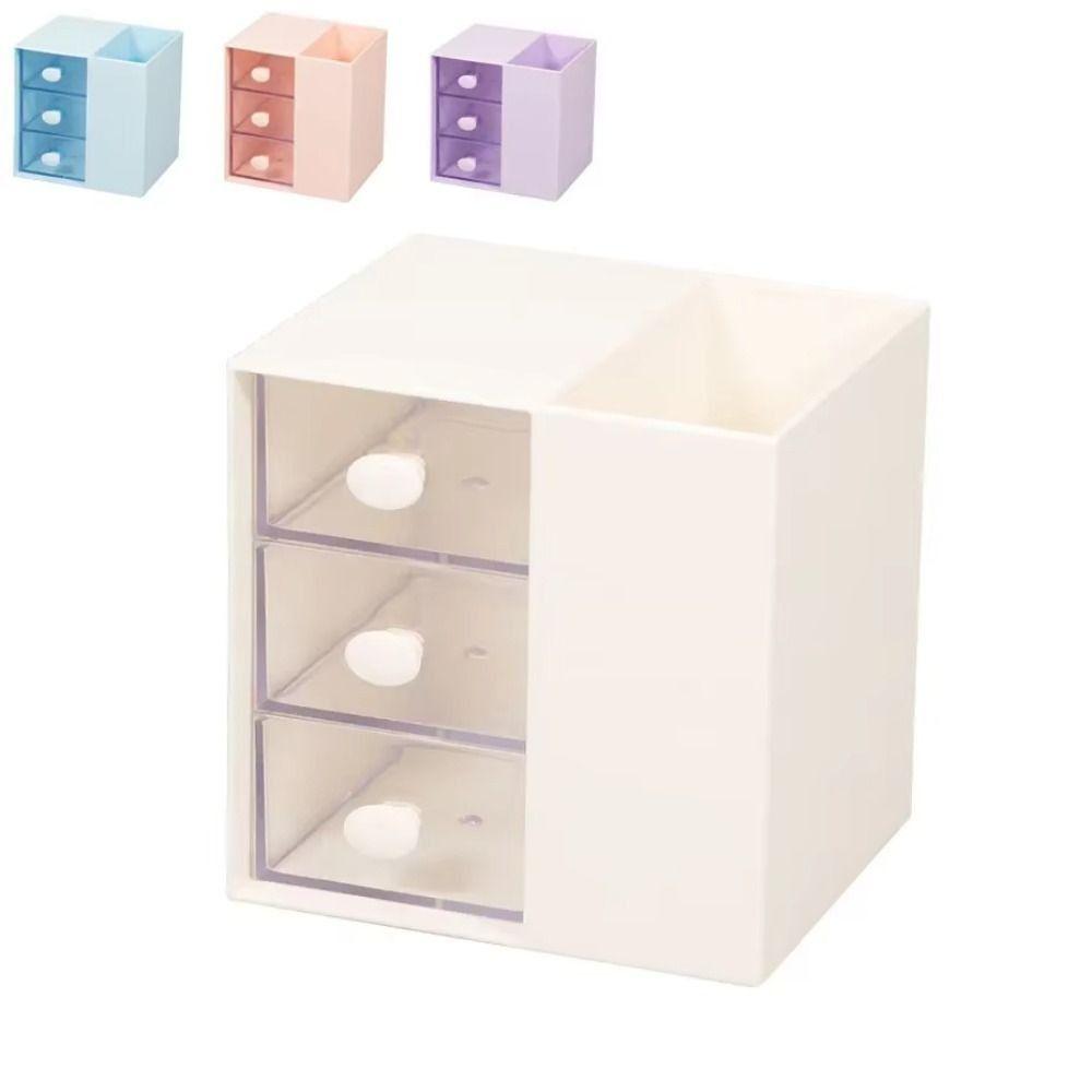 Multi Functional Desktop Pen Holder Clear Drawer Jewelry Organizer Box for Cosmetic білий
Multi Functional Desktop Pen Holder Clear Drawer Jewelry Organizer Box for Cosmetic білий