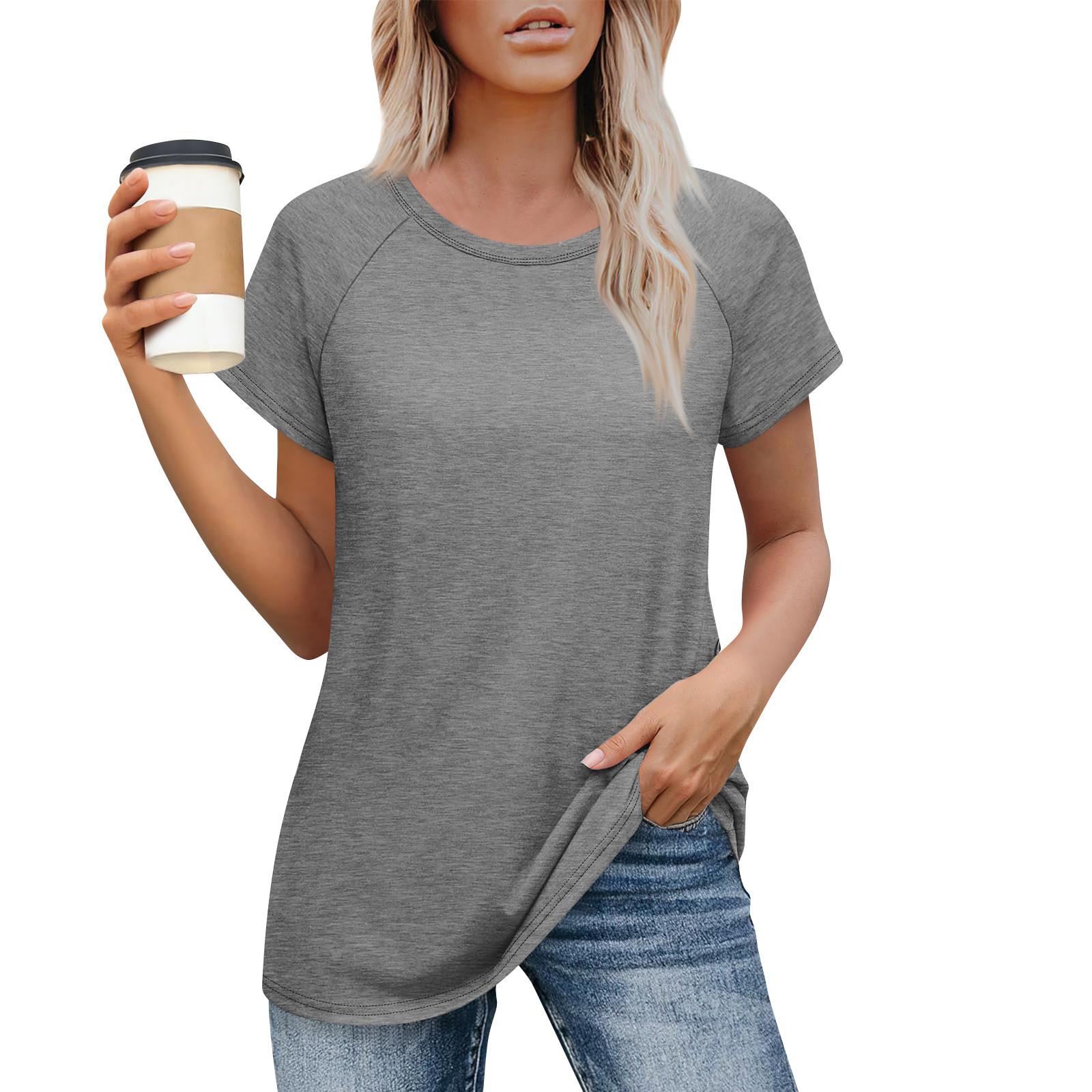 Женская футболка больших размеров, летняя, с круглым вырезом и короткими рукавами, базовый свободный топ с принтом S
Женская футболка больших размеров, летняя, с круглым вырезом и короткими рукавами, базовый свободный топ с принтом S