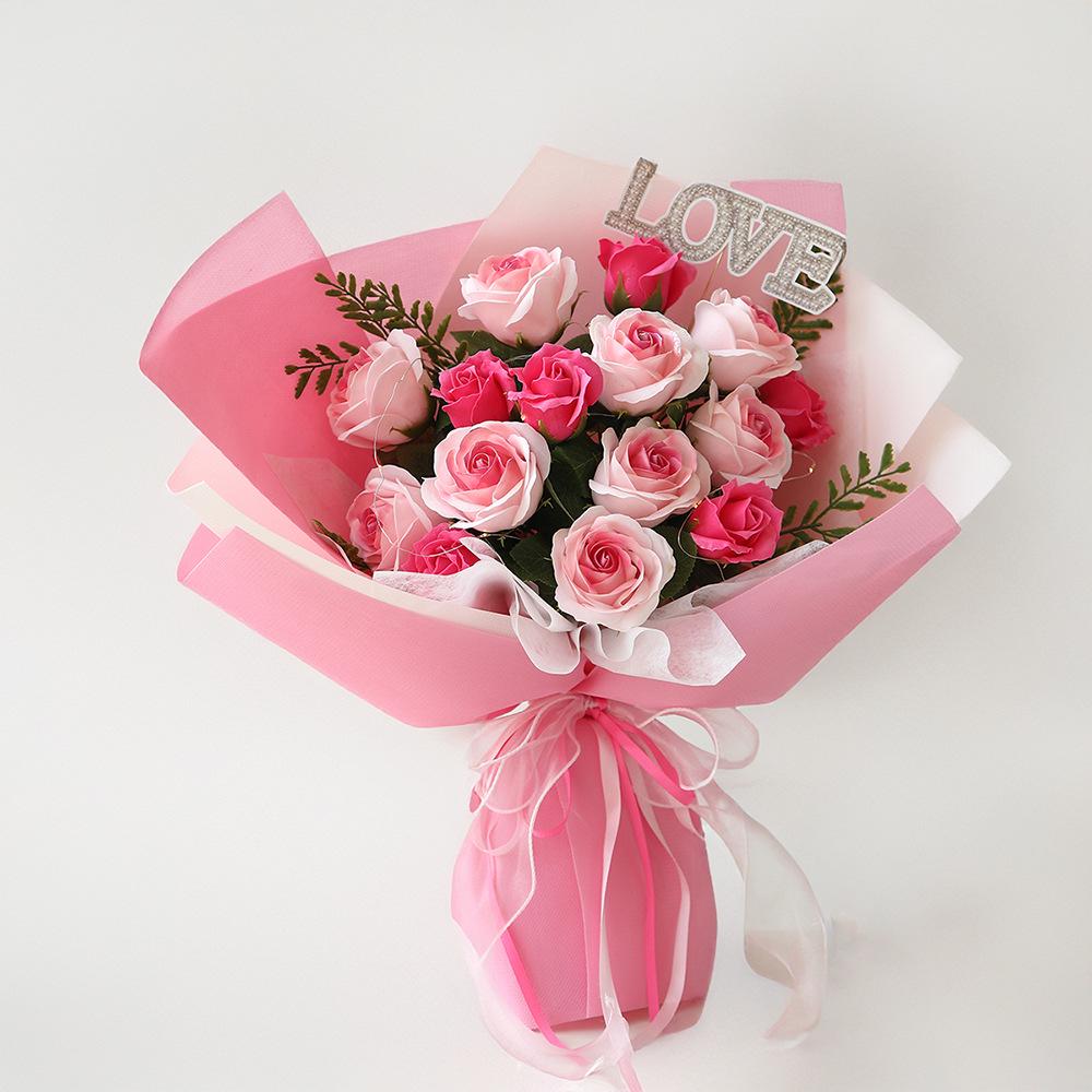 Korean Rose Soap Flower Bouquet - Gift for Valentine s Day, Qixi, Mother s Day & Teacher s Day рожевий
Korean Rose Soap Flower Bouquet - Gift for Valentine s Day, Qixi, Mother s Day & Teacher s Day рожевий