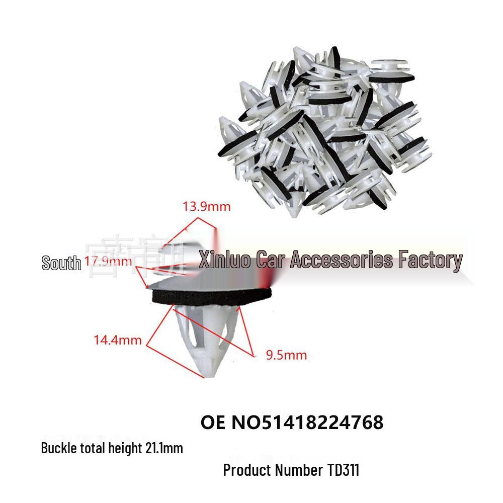 Toyota & BMW Door Panel Skirt Clip - Sound Insulation Nylon Accessory 10000 units
Toyota & BMW Door Panel Skirt Clip - Sound Insulation Nylon Accessory 10000 units