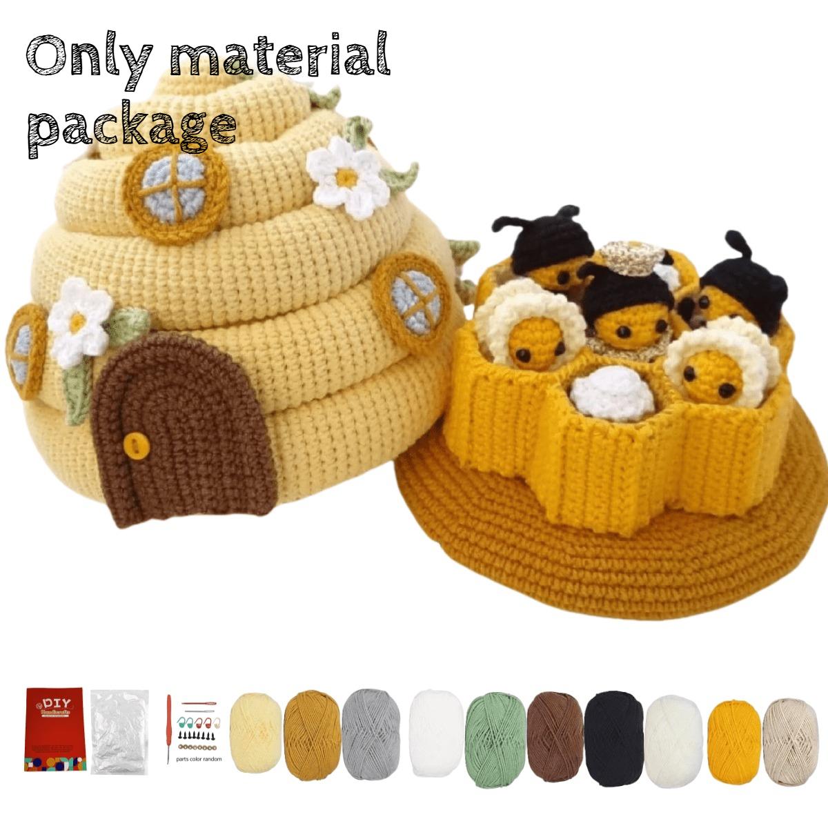 Bee Crochet Kit All-in-One Amigurumi Bee Honeycomb DIY Starter Kit with Yarn Hook Eyes Beginner Friendly Crochet PatternTutorial
Bee Crochet Kit All-in-One Amigurumi Bee Honeycomb DIY Starter Kit with Yarn Hook Eyes Beginner Friendly Crochet PatternTutorial