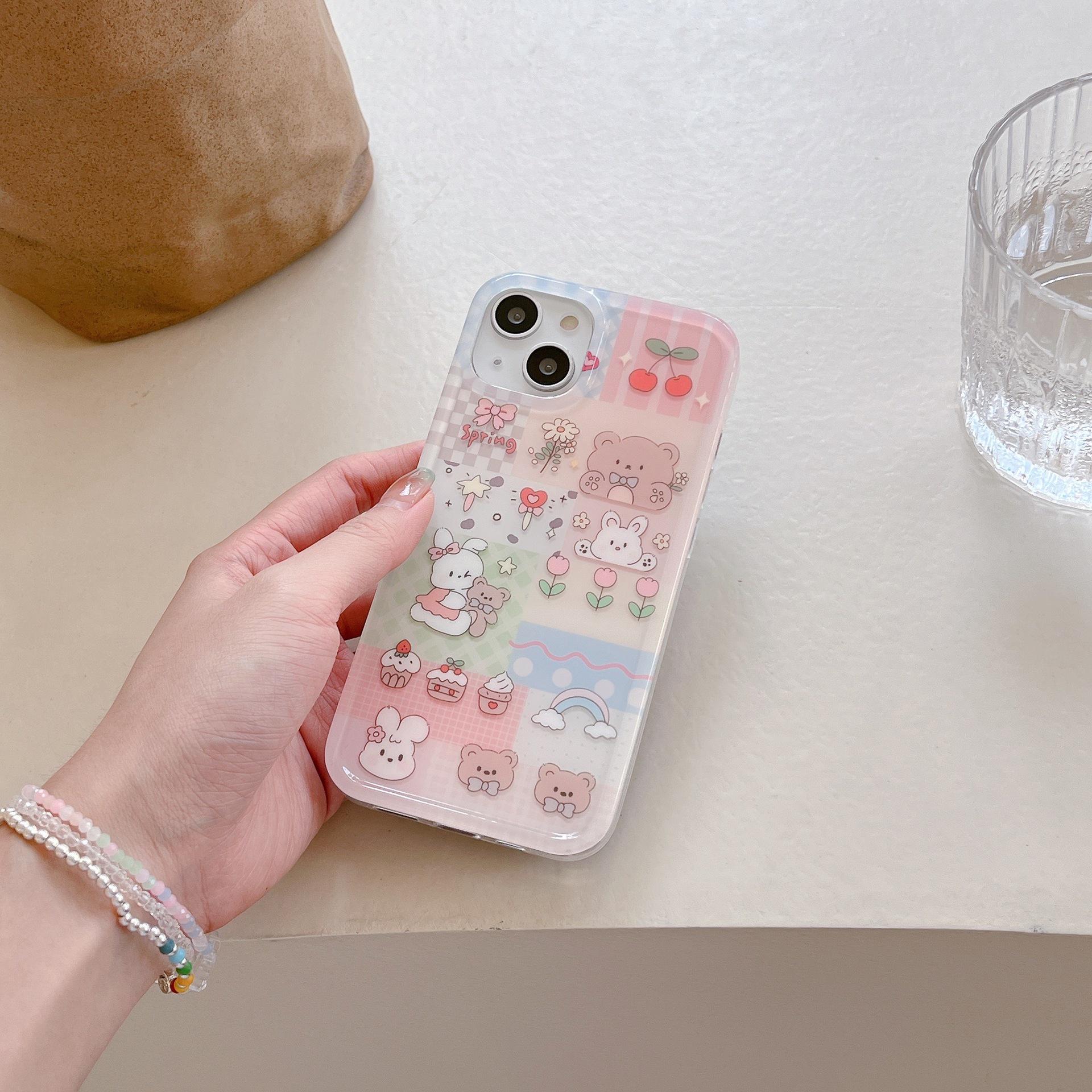 Чехол для iPhone 14 Pro Max/13/15 с двумя слоями рисунка медведя и кролика 15 Pro
Чехол для iPhone 14 Pro Max/13/15 с двумя слоями рисунка медведя и кролика 15 Pro