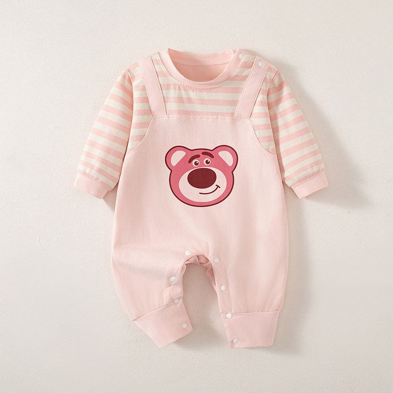Newborn Baby Clothes, Spring and Autumn Long-Sleeved Pullover Romper, Super Cute Fake Two-Piece Outfit for Young Babies, Suitable for Going Out Strawberry bear 59
Newborn Baby Clothes, Spring and Autumn Long-Sleeved Pullover Romper, Super Cute Fake Two-Piece Outfit for Young Babies, Suitable for Going Out Strawberry bear 59
