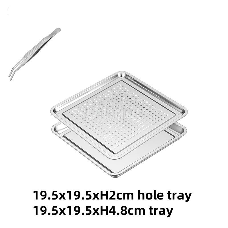 stainless steel square dinner tea tray double 2 layer dumpling oil leaking hole basin steaming draining hole plate with basin
stainless steel square dinner tea tray double 2 layer dumpling oil leaking hole basin steaming draining hole plate with basin