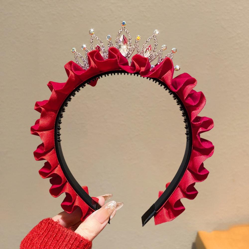 Zircon Princess Crown Rhinestone New Year Red Head Wear Celebration Hairband Year of The Horse Style 1
Zircon Princess Crown Rhinestone New Year Red Head Wear Celebration Hairband Year of The Horse Style 1