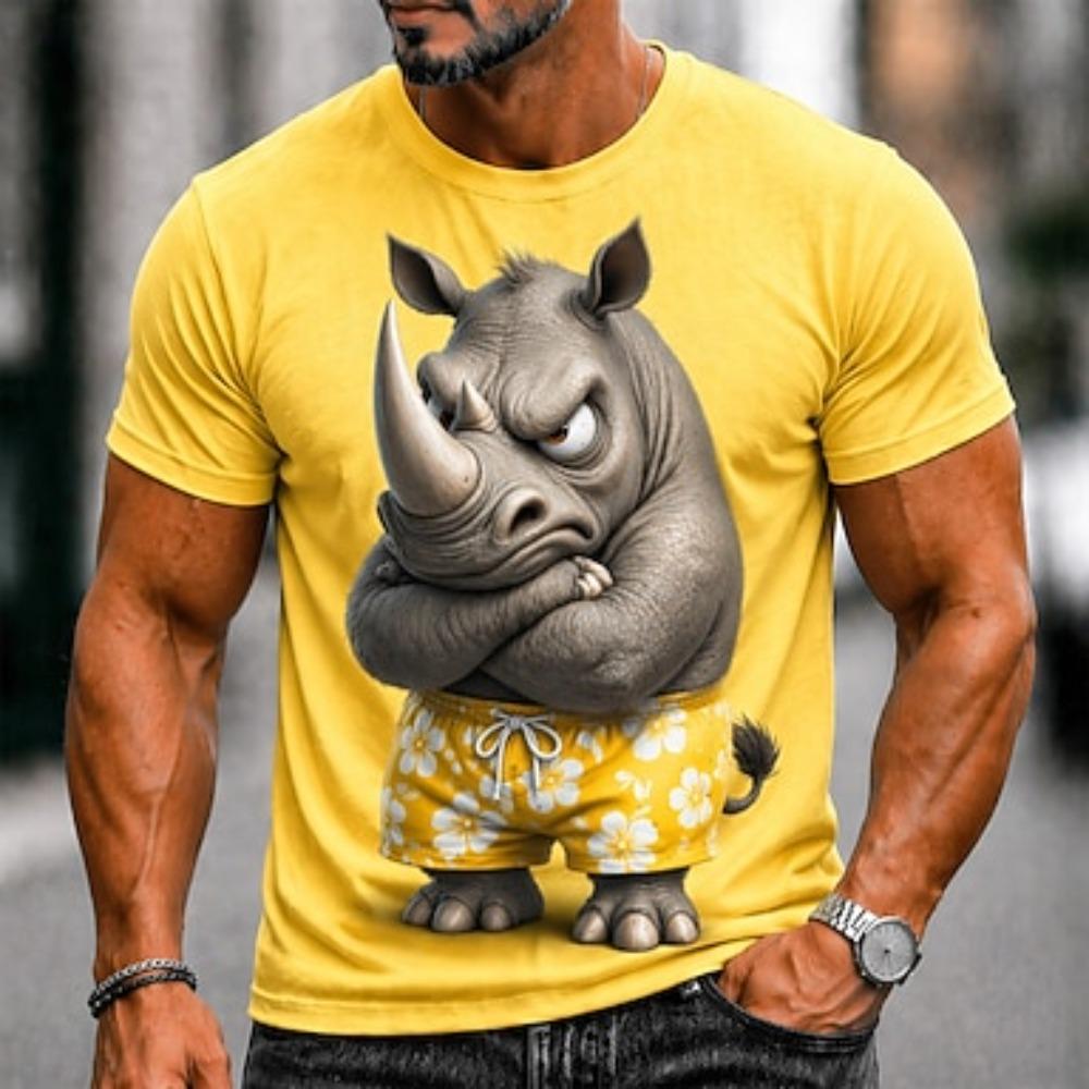 New Summer Men s Fashion T-shirt Personality Animal Pattern Printed Men s T-shirt Top 8XL жовтий
New Summer Men s Fashion T-shirt Personality Animal Pattern Printed Men s T-shirt Top 8XL жовтий