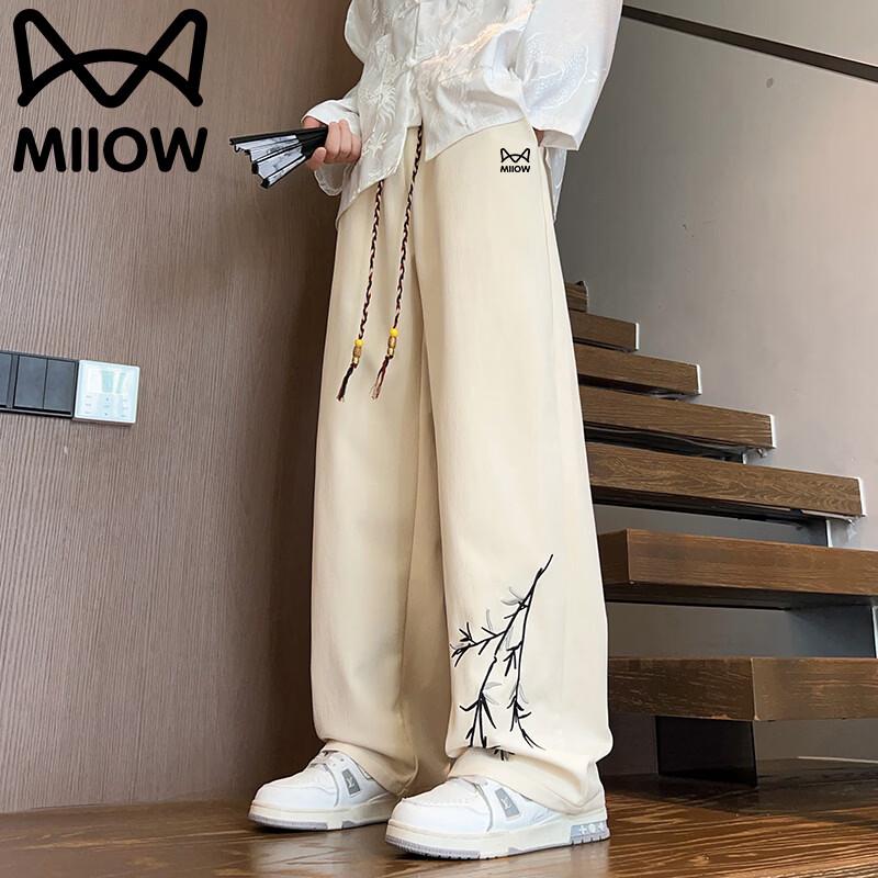 MiiOW Men s Embroidered Ice Silk Straight-Leg Pants 3XL
MiiOW Men s Embroidered Ice Silk Straight-Leg Pants 3XL