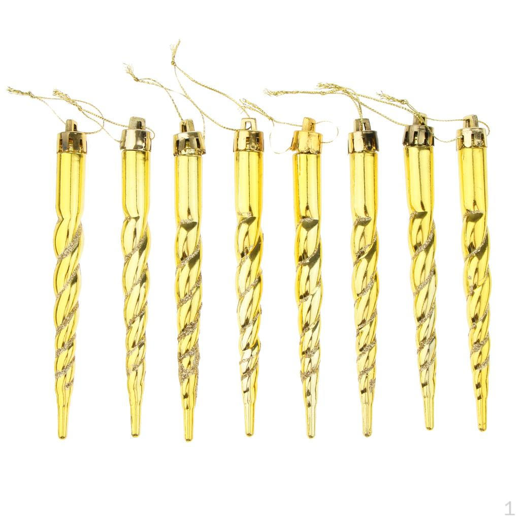 Hollow Tube Ornament Set Of 8 Gold
Hollow Tube Ornament Set Of 8 Gold