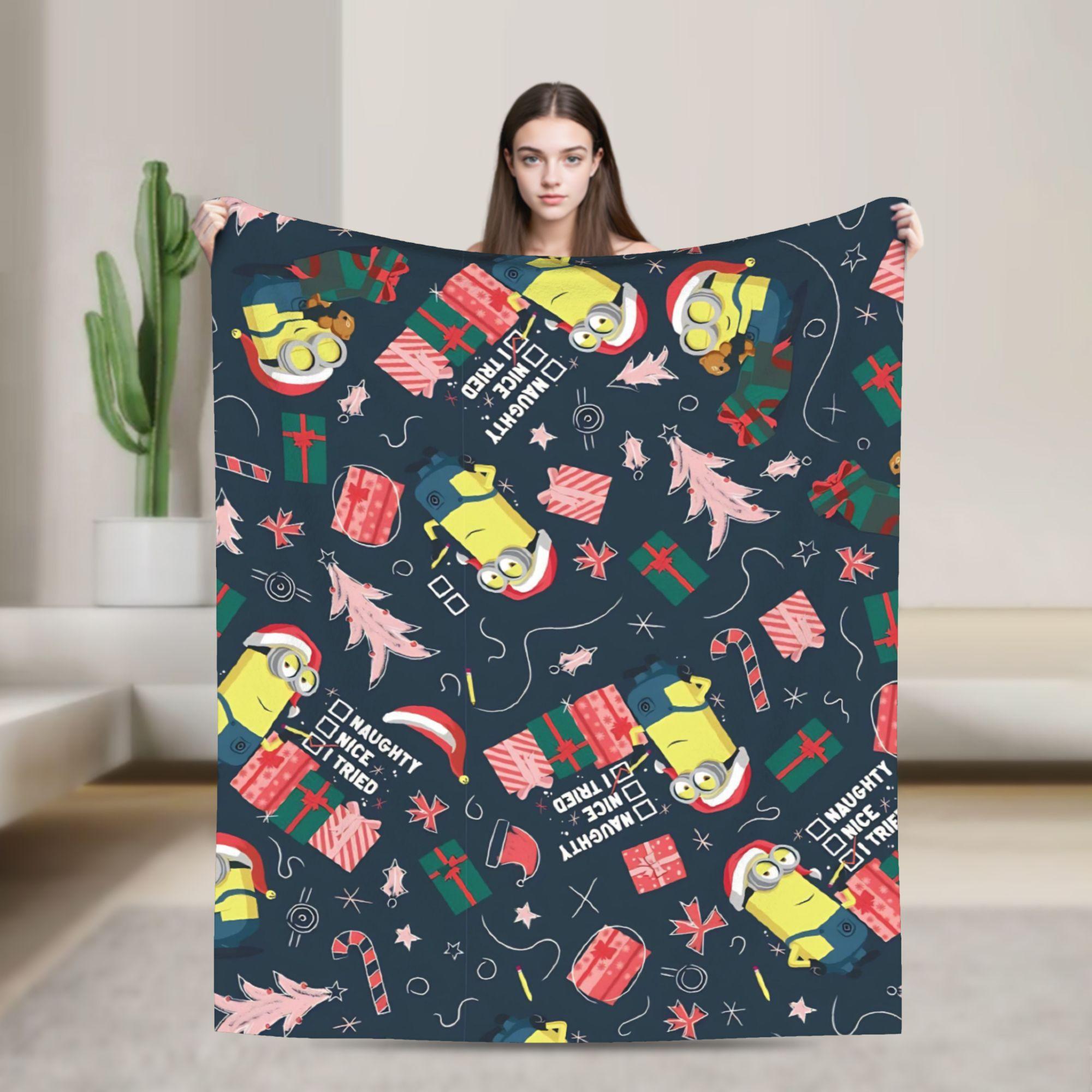 M-Minions Cartoon Christmas Flannel Blanket Warm Throw Blanket for Outdoor Travel Comfortable Bedspread Sofa Bed Cover 75cmx90cm
M-Minions Cartoon Christmas Flannel Blanket Warm Throw Blanket for Outdoor Travel Comfortable Bedspread Sofa Bed Cover 75cmx90cm