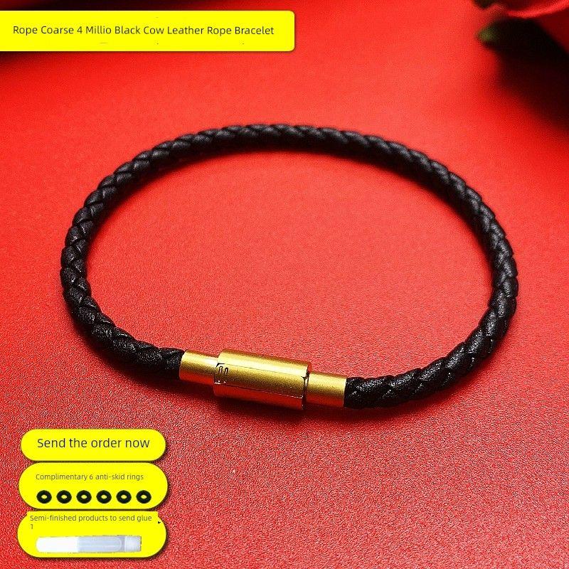 Gluttonous Auspicious Men Star Style Junlin Gold Plated Carrying Strap 15cm Black leather hand rope 4mm thick
Gluttonous Auspicious Men Star Style Junlin Gold Plated Carrying Strap 15cm Black leather hand rope 4mm thick