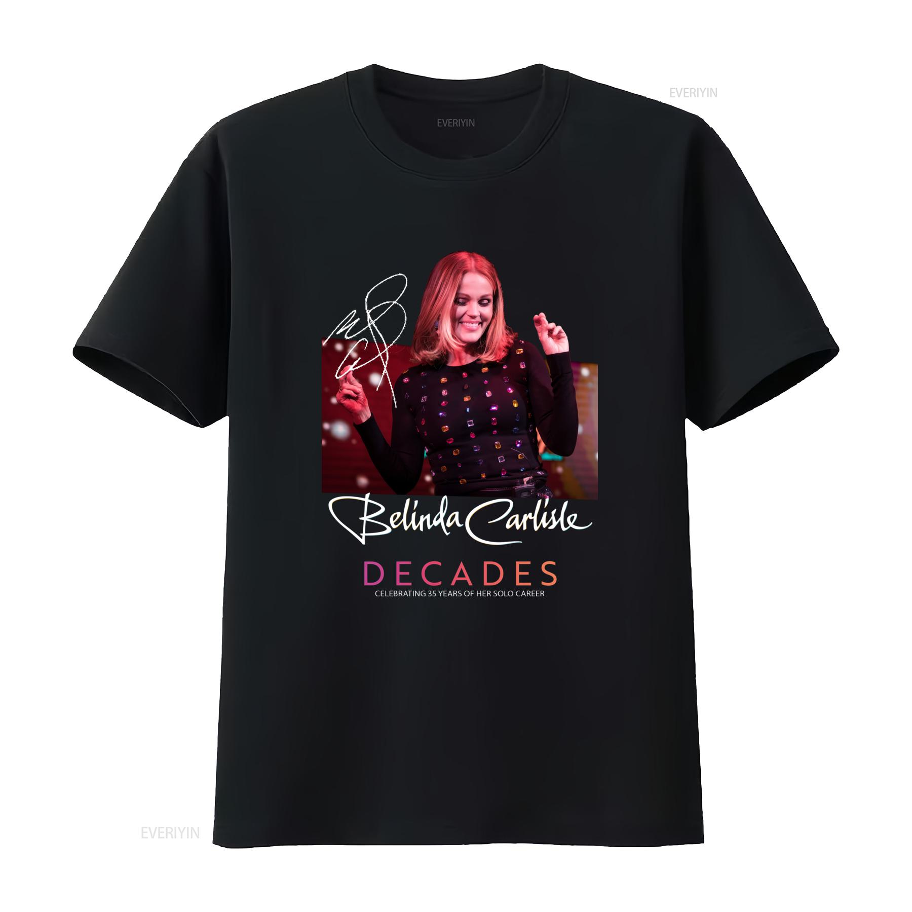 2023 Belinda Carlisle Decades Tour Black T Shirt Cotton Celebrating 35 Years of Her Solo Career All Sizes Available vintage 4XL
2023 Belinda Carlisle Decades Tour Black T Shirt Cotton Celebrating 35 Years of Her Solo Career All Sizes Available vintage 4XL