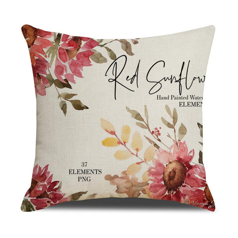 Cartoon Red Flower Christmas Print Cushion Cover Bedroom Home Sofa Living Room Linen Pillow Cover 45 * 45Cm
Cartoon Red Flower Christmas Print Cushion Cover Bedroom Home Sofa Living Room Linen Pillow Cover 45 * 45Cm