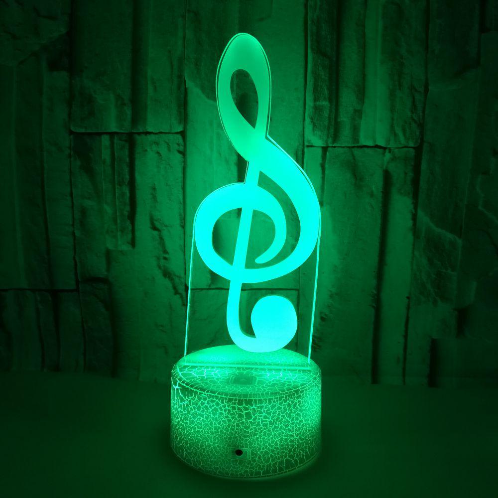 3D Musical Note Night Light - Seven-Color Touch & Remote Control Atmosphere Desk Lamp Single Color Warm Light without Switch
3D Musical Note Night Light - Seven-Color Touch & Remote Control Atmosphere Desk Lamp Single Color Warm Light without Switch