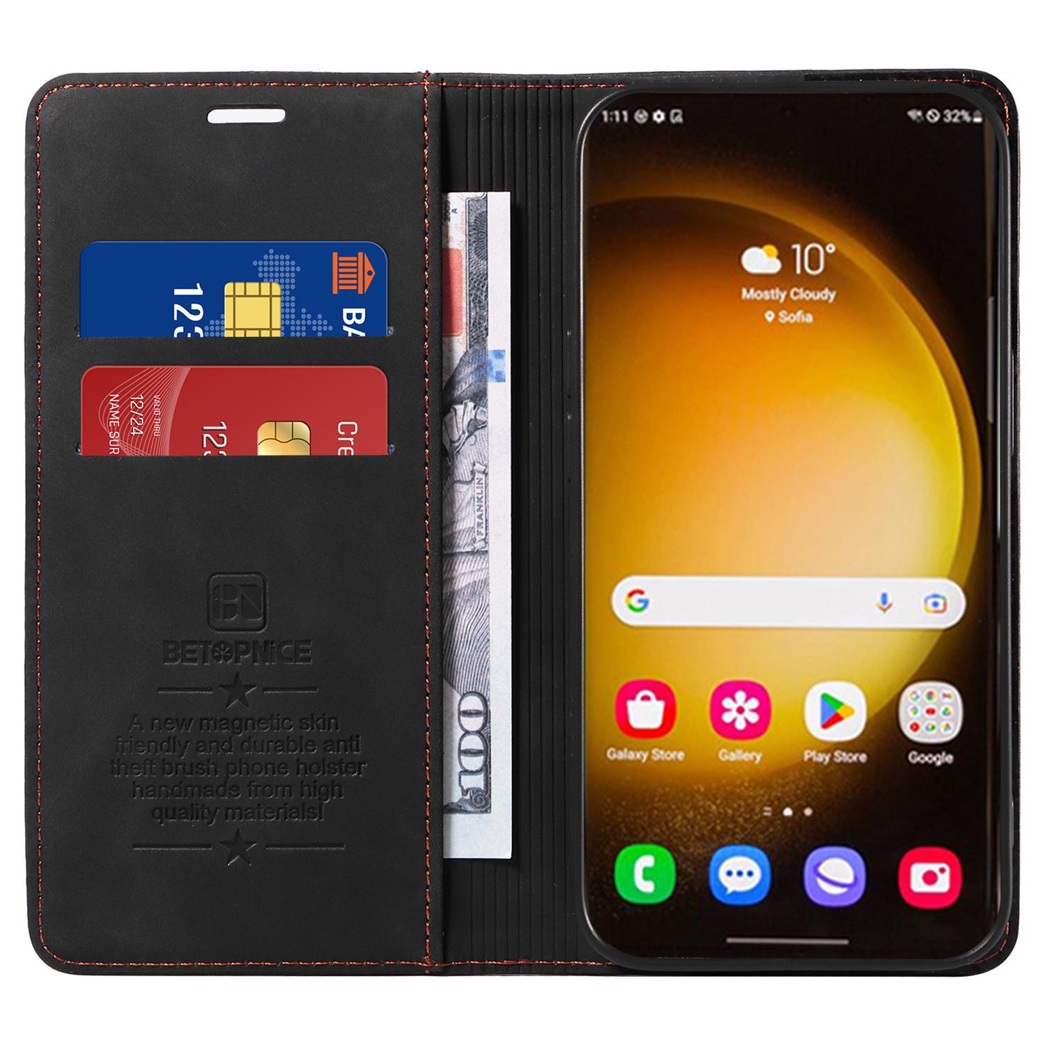 BETOPNICE 003 for Samsung Galaxy S24 Ultra Case Flip Wallet RFID Blocking Phone Cover Black
BETOPNICE 003 for Samsung Galaxy S24 Ultra Case Flip Wallet RFID Blocking Phone Cover Black