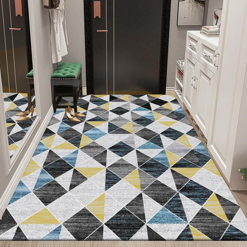 Домашний коврик для пола Дверной грязезащитный ковер Спальня Прикроватный Легкий в уходе Гостиная Ванная Коврик для пола 80*100CM