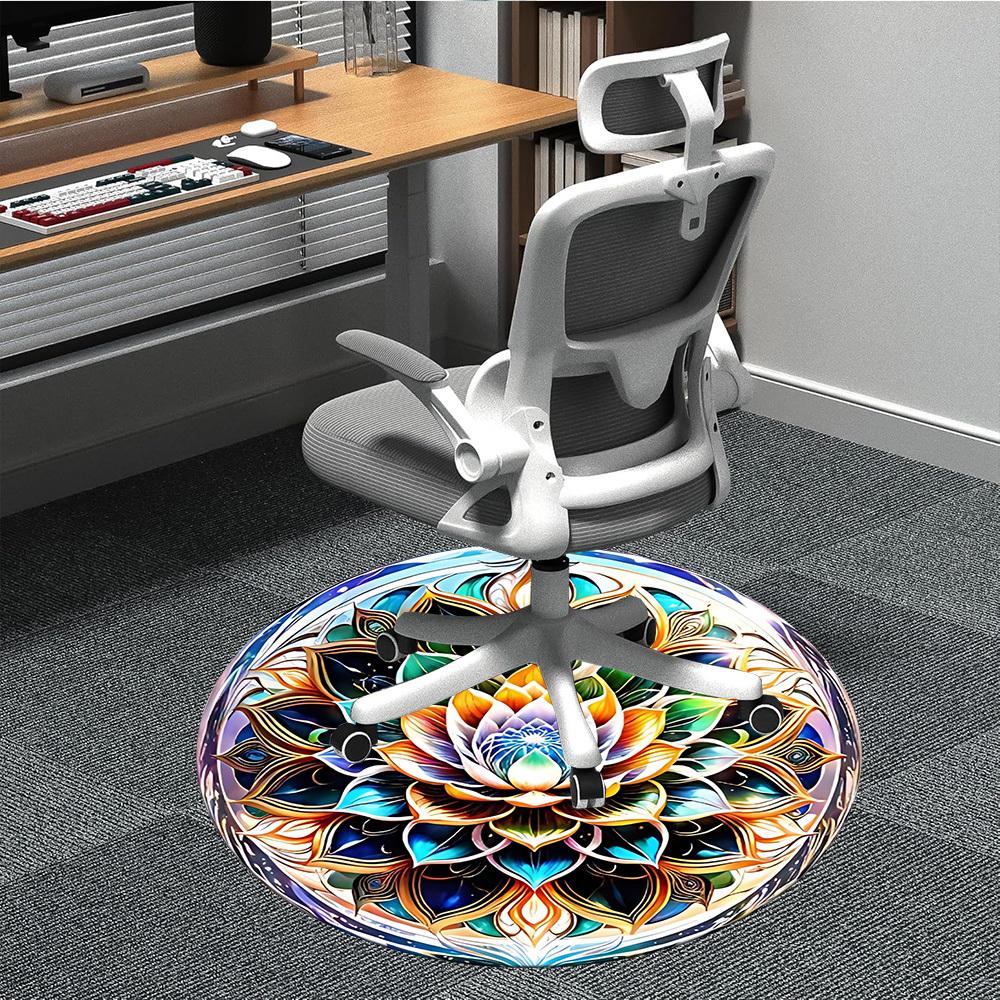 1pc Lotus Mandala Pattern Chair Carpet for Office, Non-slip, Soft and Durable Leisure Rug, Perfect for Office, Living Room yy251103155 80cm by 80cm
1pc Lotus Mandala Pattern Chair Carpet for Office, Non-slip, Soft and Durable Leisure Rug, Perfect for Office, Living Room yy251103155 80cm by 80cm