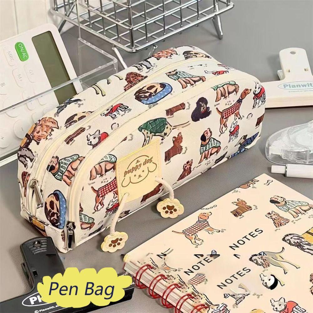 Puppy Print Pencil Case Large Capacity Stationery Storage Pouch Pen Box Office School Supplies
Puppy Print Pencil Case Large Capacity Stationery Storage Pouch Pen Box Office School Supplies