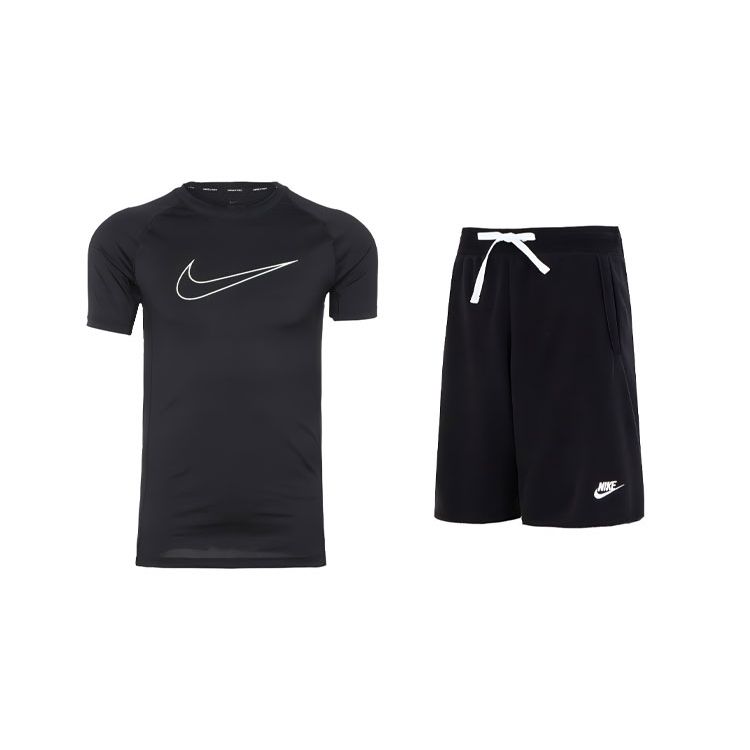 Nike Футболка с коротким рукавом и принтом логотипа, удобные шорты на шнуровке, повседневный спортивный комплект, мужские комплекты, черный цвет DD1993-010+DX0767-010 S
Nike Футболка с коротким рукавом и принтом логотипа, удобные шорты на шнуровке, повседневный спортивный комплект, мужские комплекты, черный цвет DD1993-010+DX0767-010 S