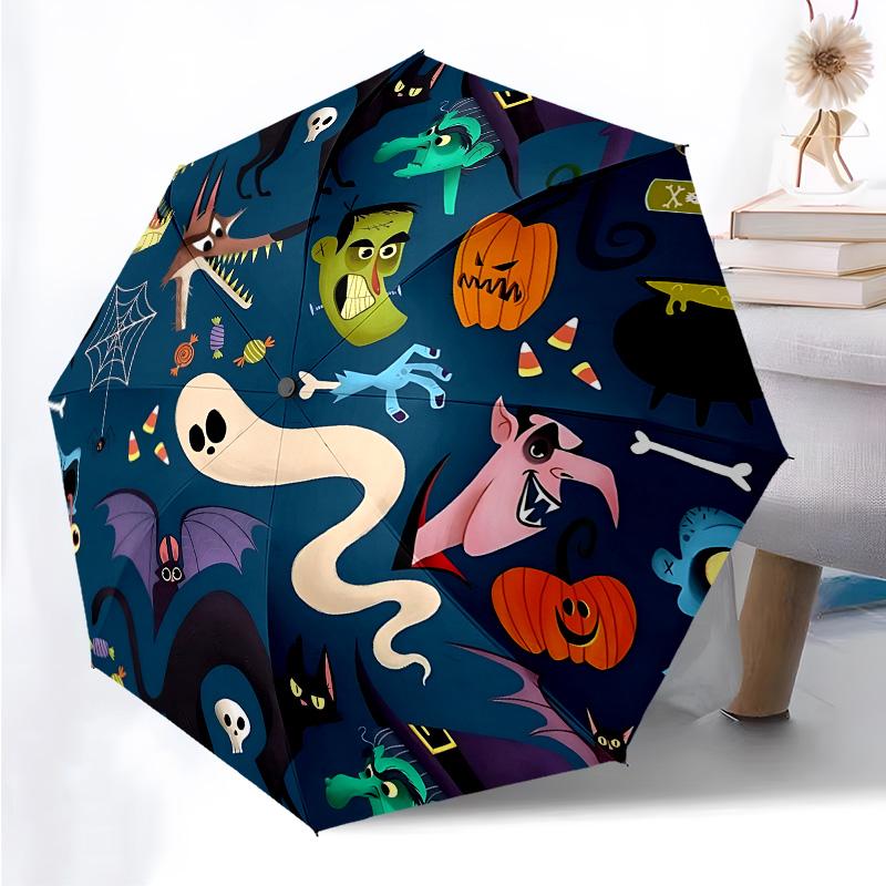 Halloween Castle Themed Folding Umbrella Fashion Auto-Open 8 Iron Ribs Plastic Handle Foldable Sunshade Perfect Christmas Gifts
Halloween Castle Themed Folding Umbrella Fashion Auto-Open 8 Iron Ribs Plastic Handle Foldable Sunshade Perfect Christmas Gifts