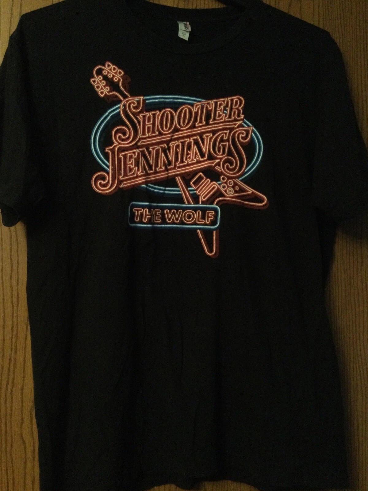 Shooter Jennings - “The Wolf” - Black Shirt - XL - Anvil S
Shooter Jennings - “The Wolf” - Black Shirt - XL - Anvil S