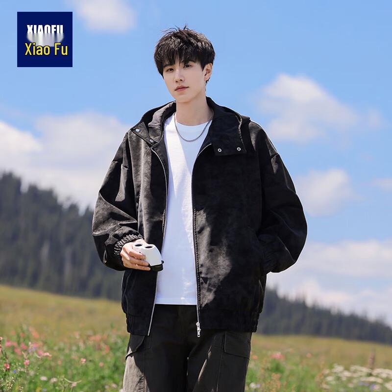 Xiaofu Men s American Retro Patchwork Stand-Collar Jacket M
Xiaofu Men s American Retro Patchwork Stand-Collar Jacket M
