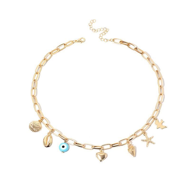 New Accessories ins Cold Wind Devil s Eye Clavicle Chain Douyin New Trendy Shell Necklace золотий
New Accessories ins Cold Wind Devil s Eye Clavicle Chain Douyin New Trendy Shell Necklace золотий