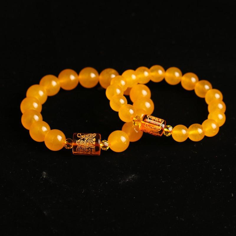 Qingpei Natural Yellow Chalcedony Bracelet with Three-Sided God of Wealth Barrel Beads for Men and Women, 8-14mm Agate. 8mm Bracelet, 21 Beads, Women
Qingpei Natural Yellow Chalcedony Bracelet with Three-Sided God of Wealth Barrel Beads for Men and Women, 8-14mm Agate. 8mm Bracelet, 21 Beads, Women