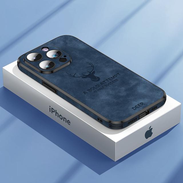 Розкішний шкіряний чохол для телефону з оленя для Iphone 14 13 12 Pro Max Lens Glass Bumper Протиударний силіконовий чохол для мобільного телефону Fundas Coque For iPhone 14 синій
Розкішний шкіряний чохол для телефону з оленя для Iphone 14 13 12 Pro Max Lens Glass Bumper Протиударний силіконовий чохол для мобільного телефону Fundas Coque For iPhone 14 синій