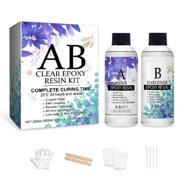 6.76OZ Epoxy Resin Clear, with 4 Pipettes, 2 Measuring Cups, 2 Stick, Gloves, Epoxy Resin for Jewelry and Resin Molds
6.76OZ Epoxy Resin Clear, with 4 Pipettes, 2 Measuring Cups, 2 Stick, Gloves, Epoxy Resin for Jewelry and Resin Molds