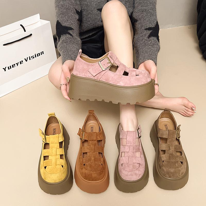 MCTIN Platform Suede Mules Sandals Women High Heel Flip Flops Trend Casual Fad Cozy Summer Shoes 40 жовтий
MCTIN Platform Suede Mules Sandals Women High Heel Flip Flops Trend Casual Fad Cozy Summer Shoes 40 жовтий