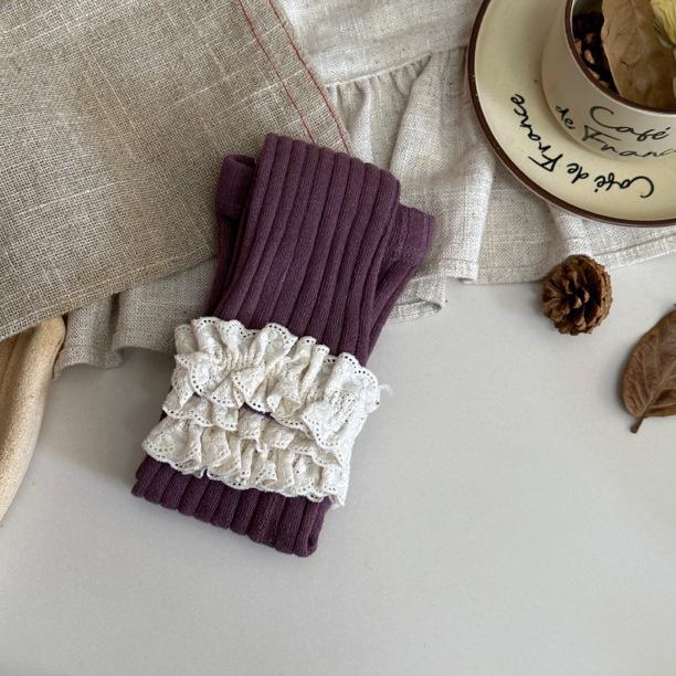 Girls Korean-Style Wide Stripe Lace Leggings for Spring/Autumn XL (110-120cm) сливовый/фиолетовый
Girls Korean-Style Wide Stripe Lace Leggings for Spring/Autumn XL (110-120cm) сливовый/фиолетовый