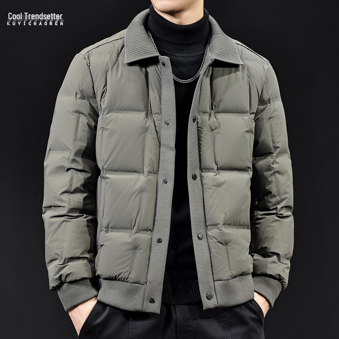 2025 Men s Lightweight Down Jacket: Warm Casual Lapel Shirt Style with White Duck Down for Autumn/Winter Cold Protection M for 100-120 jin
2025 Men s Lightweight Down Jacket: Warm Casual Lapel Shirt Style with White Duck Down for Autumn/Winter Cold Protection M for 100-120 jin