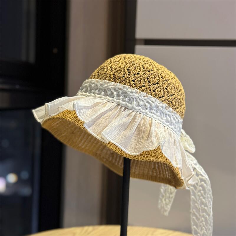 High-quality new hollow-out breathable fisherman hat for women, spring and summer sun protection hat, beach wide-brimmed straw hat Adult54-60Adjustable хакі
High-quality new hollow-out breathable fisherman hat for women, spring and summer sun protection hat, beach wide-brimmed straw hat Adult54-60Adjustable хакі