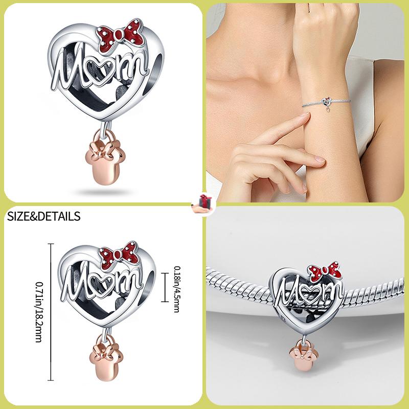 Charm Bead Charms Bead copper Heart Shaped Red Bow Dangle Compatible With Bangle Bracelets Necklaces Do It Yourself Jewellery
Charm Bead Charms Bead copper Heart Shaped Red Bow Dangle Compatible With Bangle Bracelets Necklaces Do It Yourself Jewellery