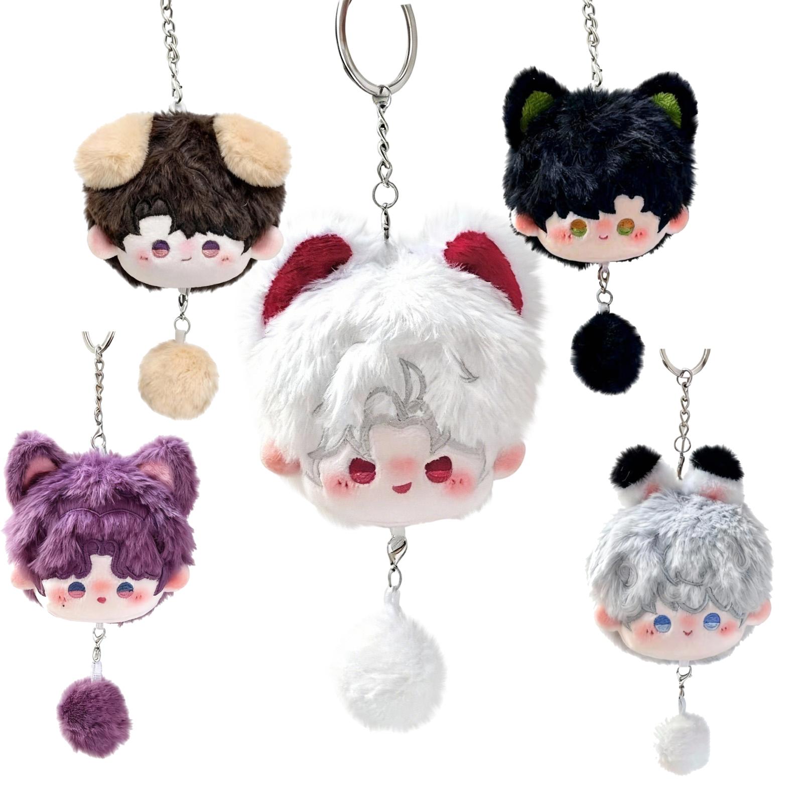 Plush Doll Keychain Set 5 Pieces Soft Stuffed Animal Head Keyring Accessories with Chain and Pom Pom Charm for Bags Backpacks and Keys one size білий
Plush Doll Keychain Set 5 Pieces Soft Stuffed Animal Head Keyring Accessories with Chain and Pom Pom Charm for Bags Backpacks and Keys one size білий