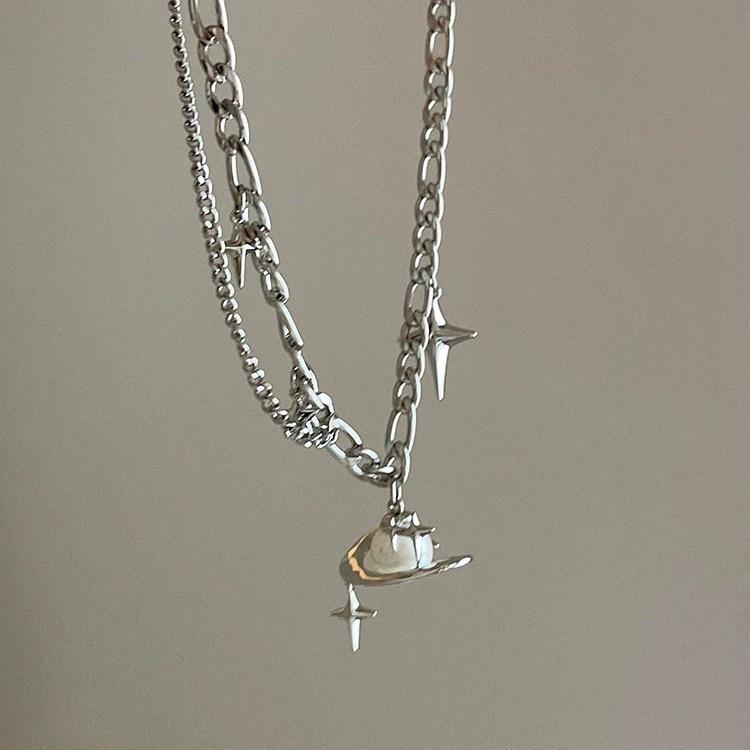 Stainless Steel Star Planet Pendant Earrings Necklace for Women Luxury Fashion Imitation Pearl Drop Earrings Jewelry Gifts
Stainless Steel Star Planet Pendant Earrings Necklace for Women Luxury Fashion Imitation Pearl Drop Earrings Jewelry Gifts