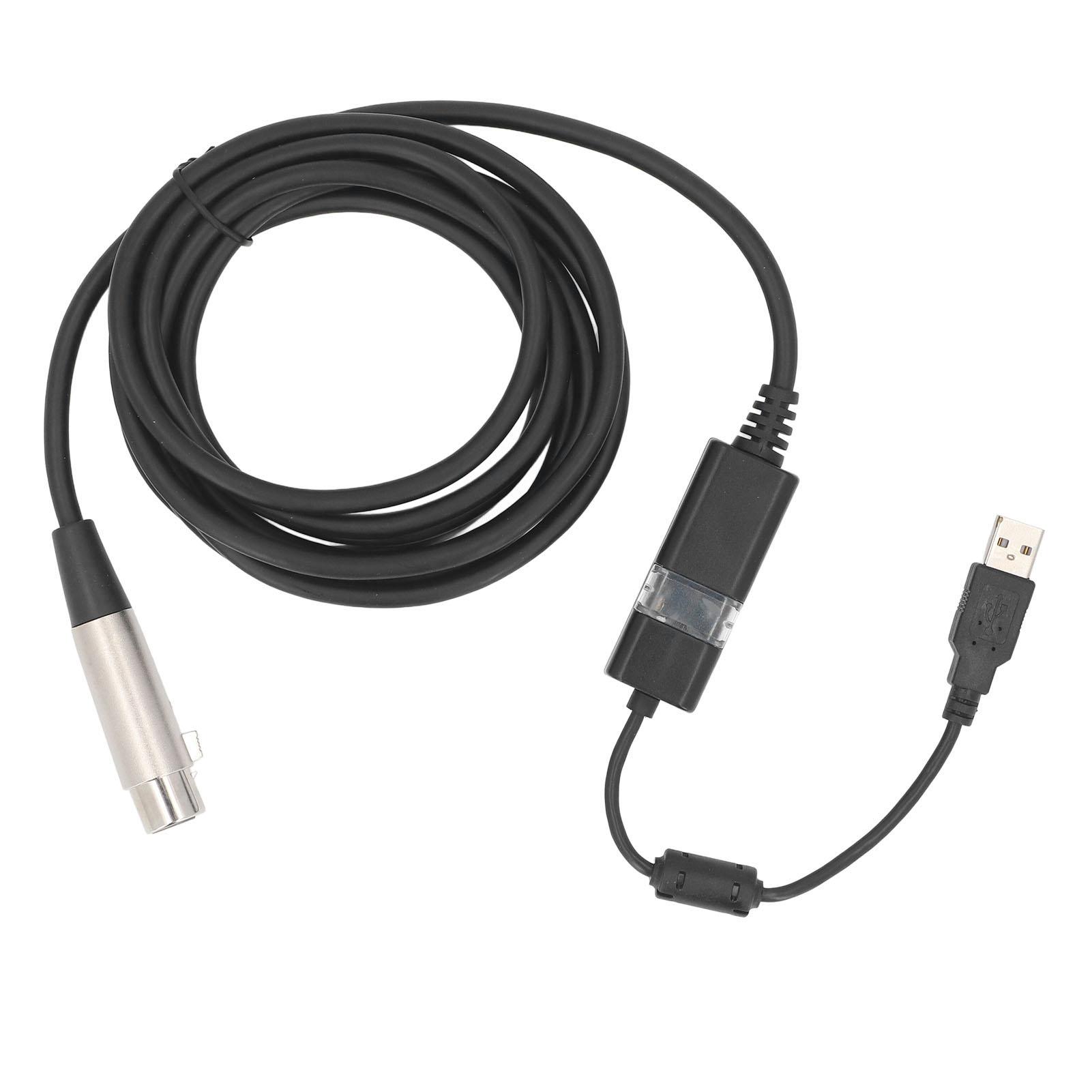 USB Male to XLR Female Mic Link Converter Cable 10FT Studio Sound Cable Connector Cord Adapter for
USB Male to XLR Female Mic Link Converter Cable 10FT Studio Sound Cable Connector Cord Adapter for