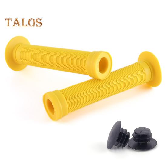 1 пара ручек на руль велосипеда, нескользящая резина, универсальная, для горного велосипеда, шоссейного, сменная накладка на ручку, аксессуары для велосипеда жёлтый