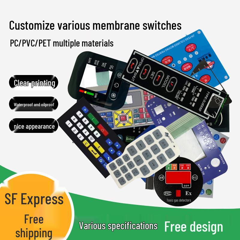 Пользовательская самоклеящаяся мембранная кнопка: ПВХ панель и ПЭТ/ПК этикетка
Пользовательская самоклеящаяся мембранная кнопка: ПВХ панель и ПЭТ/ПК этикетка
