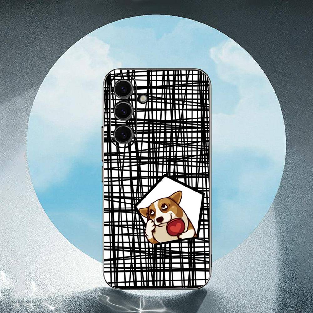 Cute cartoon Corgi dog For Samsung Galaxy S25 S24 S23 Ultra S22 S21 Plus S20 Black Soft Silicone Protective Case SamsungS21
Cute cartoon Corgi dog For Samsung Galaxy S25 S24 S23 Ultra S22 S21 Plus S20 Black Soft Silicone Protective Case SamsungS21